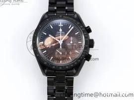 0422 Speedmaster Black Benom PVD Saturn RMF Best Edition on PVD Bracelet Lemania HW StreetReady 7726